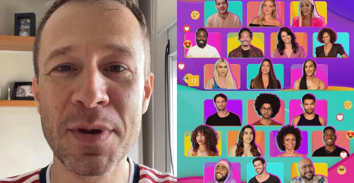 Tiago Leifert usa as redes sociais para dar sua opinião sobre o elenco do BBB22