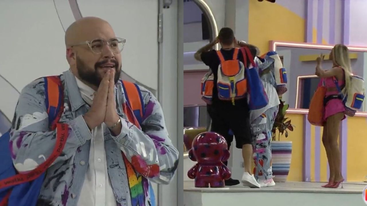 Participantes do grupo Camarote entram na casa do BBB22