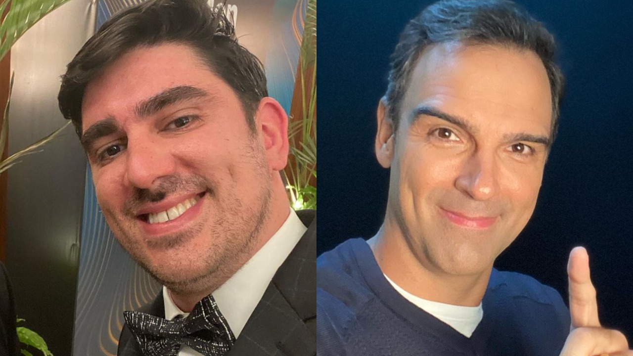 Marcelo Adnet choca web ao publicar foto antiga do apresentador do BBB22, Tadeu Schmidt