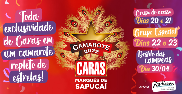 Camarote CARAS é nota 10 no carnaval