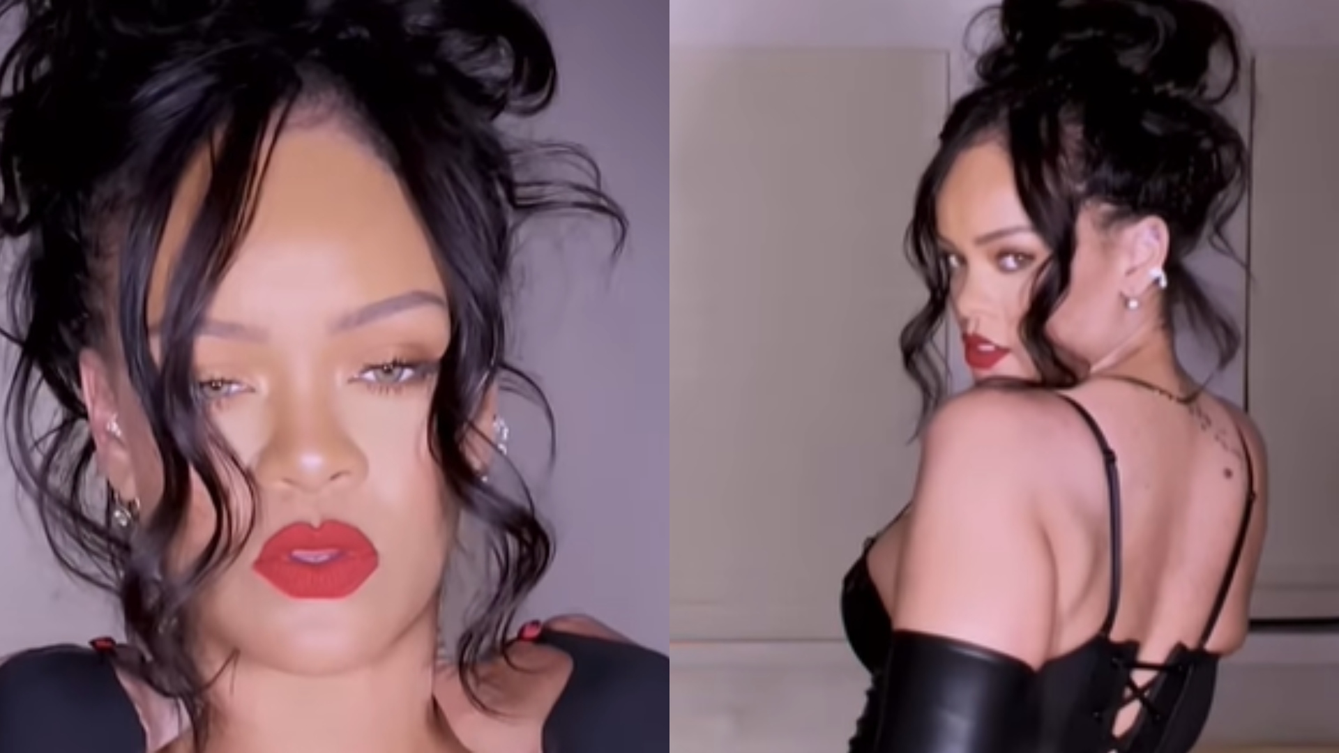 Rihanna usa vestido ousado com recorte estratégico e agita os seguidores
