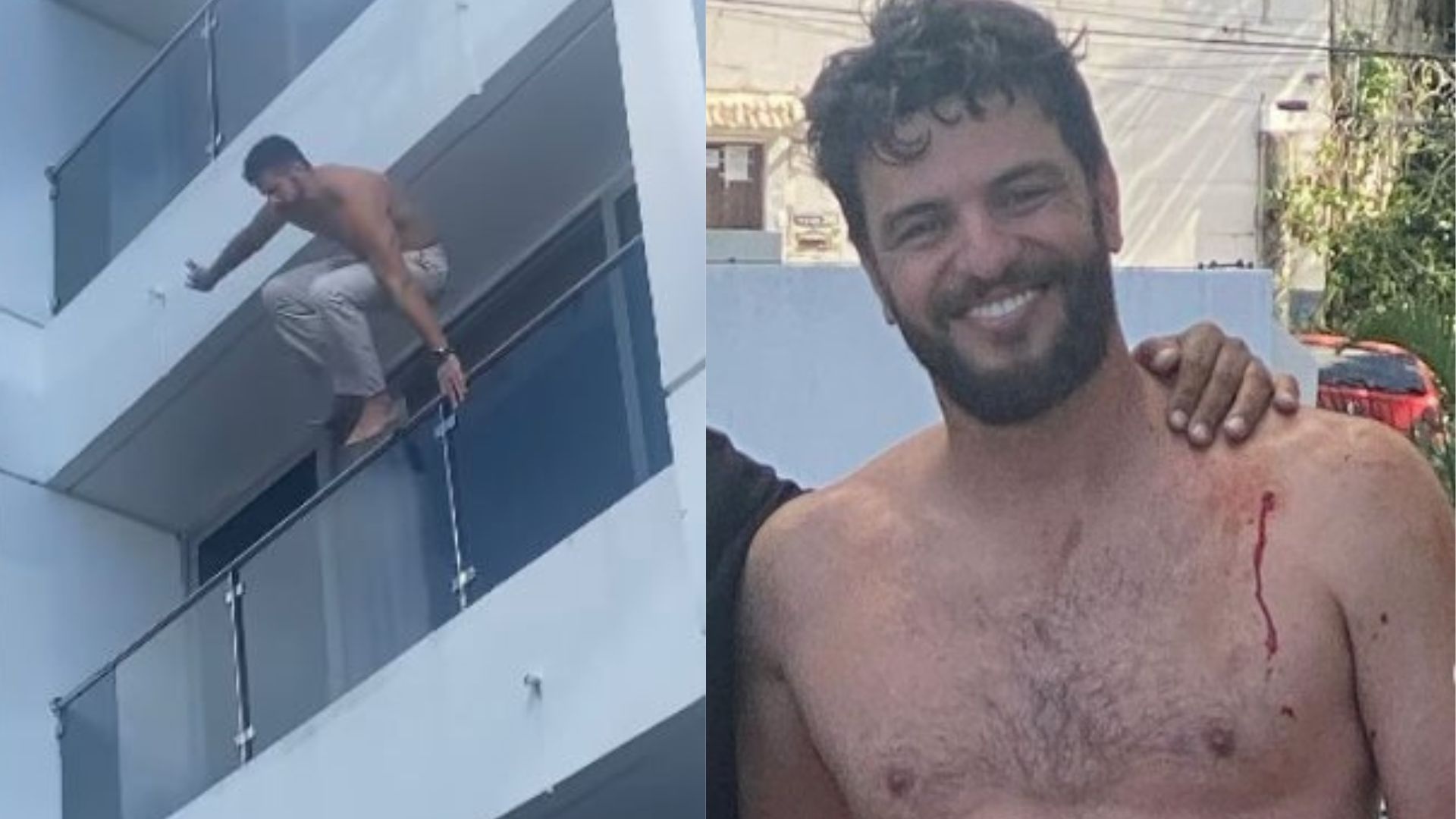 Rodrigo Lombardi revela os bastidores da cena em que se joga de prédio em ‘Travessia’