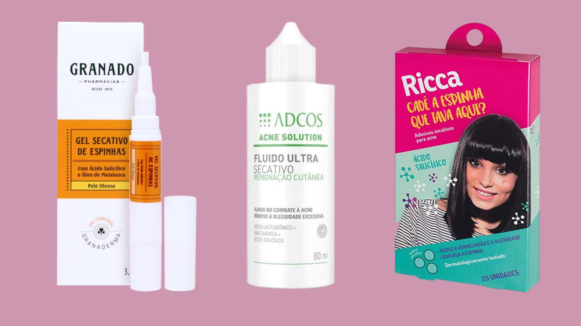 Skincare: 5 produtos secativos para espinhas