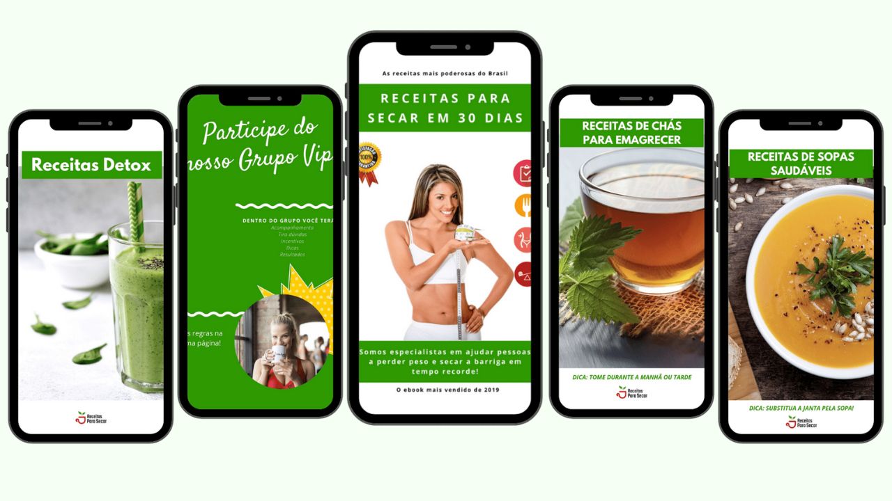 Vida saudável: eBook apresenta receitas incríveis para você secar em 30 dias